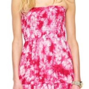 MICHAEL KORS Pink Tie Dye Maxi Dress, Size M